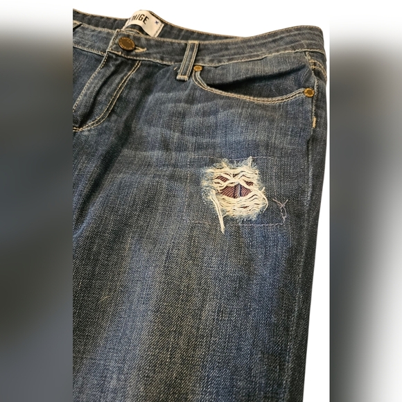 Paige Jimmy Jimmy Skinny Distressed Mid Rise Jeans - Sz 29 - Picture 3 of 7